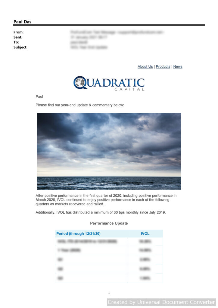 Best Newsletter Email Template for Hedge Funds