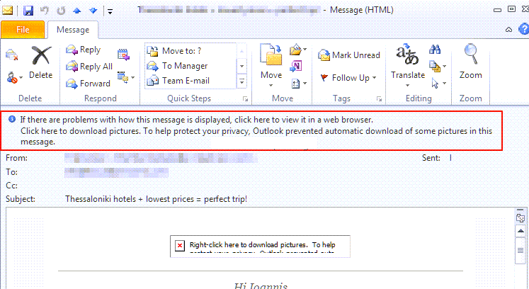 How To Avoid Download Images In Emails