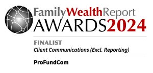 We’re delighted to announce that we’ve been nominated as finalists for this year’s Family Wealth Report Awards, hosted by the leading voice of the family office community. For its eleventh edition, the award aims to promote peerless performance, distinction and innovation championed by teams, products and service providers that work for, and within, the sector. The judging panel – made up of independent experts from family offices, private banks, advisers, consultants and service providers – pool their combined knowledge and experience of the wealth management world to celebrate nominees in areas such as responsible investing, technology, women in wealth management, and many more. ProFundCom is proud to have made a finalist spot for the category Client Communications (excl. Reporting). It’s a pleasure to be recognised alongside esteemed companies and individuals for our commitment to help funds achieve greater investor communications through digital marketing. The awards ceremony will take place on 2 May 2024 at the prestigious Mandarin Oriental in New York. We can’t wait to meet you there for an excellent evening of industry networking and celebration. Thank you to Family Wealth Report for the nomination, and to everyone we work with for their continued support in our mission to innovate fund marketing. See you in May!