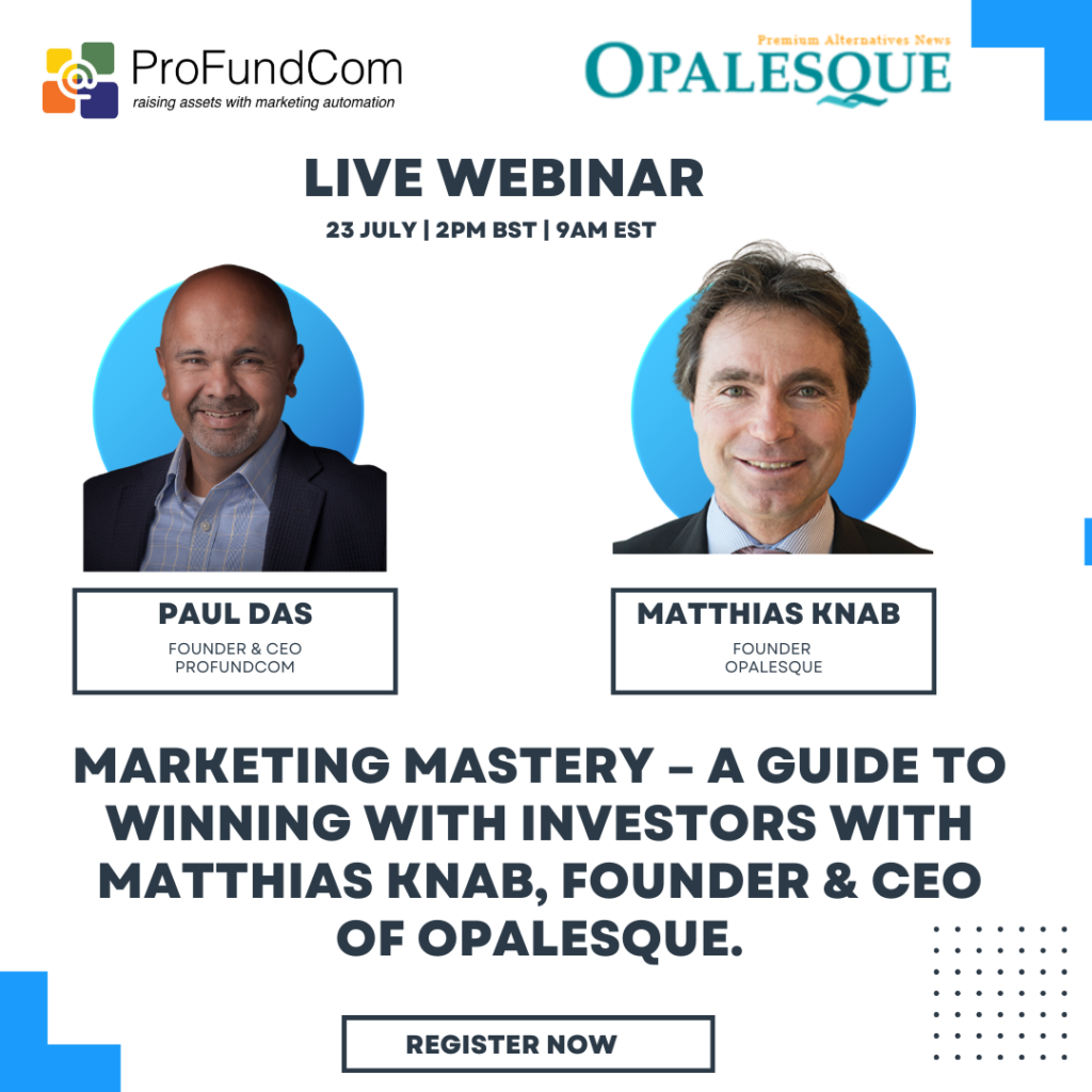 Marketing Mastery – A Guide to Winning with Investors with Matthias Knab, Founder & CEO of Opalesque.